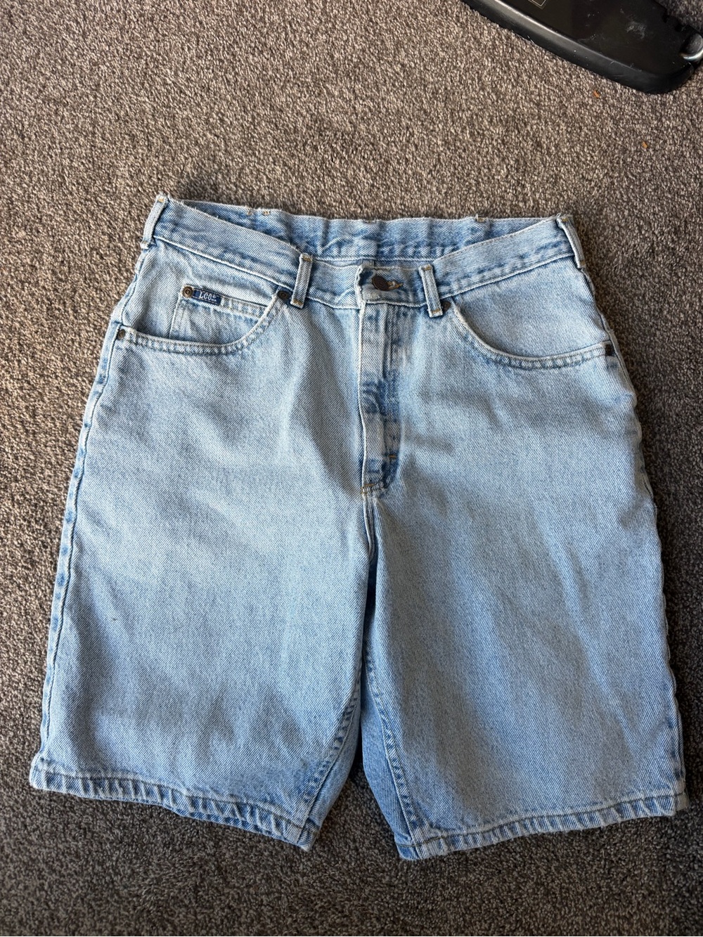 Lee Light Blue Classic Denim Shorts